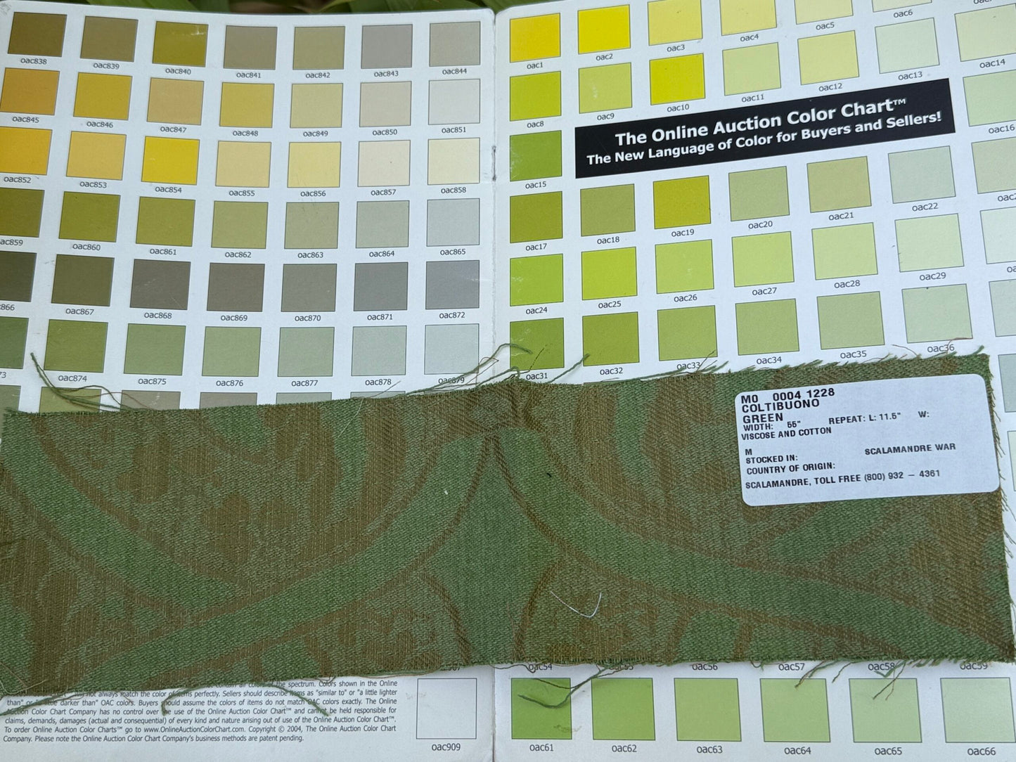 Scalamandre Coltibuono Grey Watkins Green Renaissance Damask Old World Weavers MSRP USD 224/Y