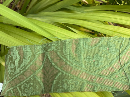 Scalamandre Coltibuono Grey Watkins Green Renaissance Damask Old World Weavers MSRP USD 224/Y