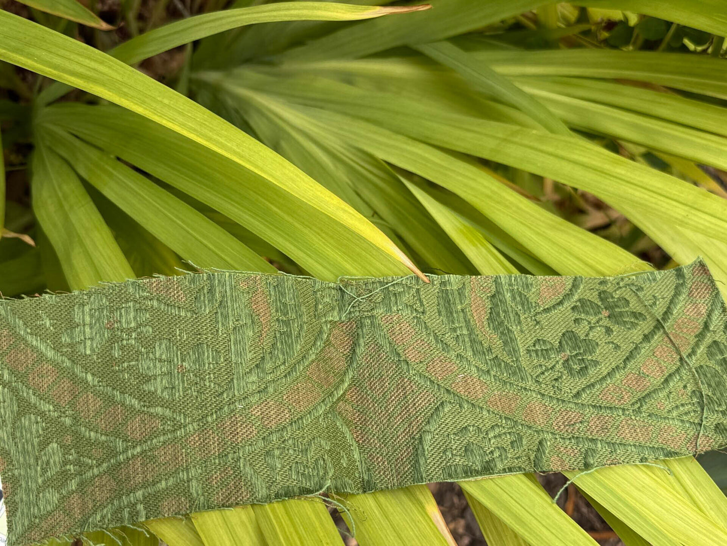 Scalamandre Coltibuono Grey Watkins Green Renaissance Damask Old World Weavers MSRP USD 224/Y