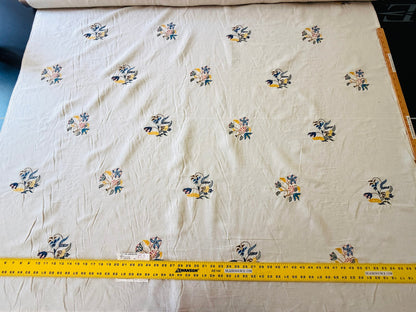 Scalamandre Old World Weavers Amiya Hand Embroidery Crewel Sprig MSRP USD 368/Y