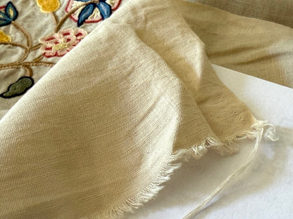 Scalamandre Old World Weavers Amiya Hand Embroidery Crewel Sprig MSRP USD 368/Y