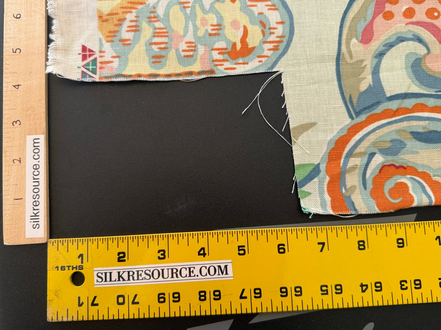 4.8Y Brunschwig &amp; Fils Sunderland Celedon Artistic Floral Linen/Cotton Historical Print Chintz MSRP$194/y