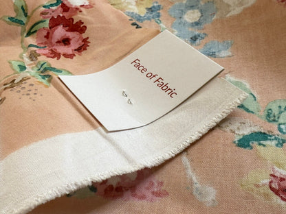 Scalamandre Fonthill Chatsworth Chintz Salmon Pink Blue Red Green Multi Color Rose Peony Bouquet with Ribbon English Garden Historical Prints Bouquet $364/y