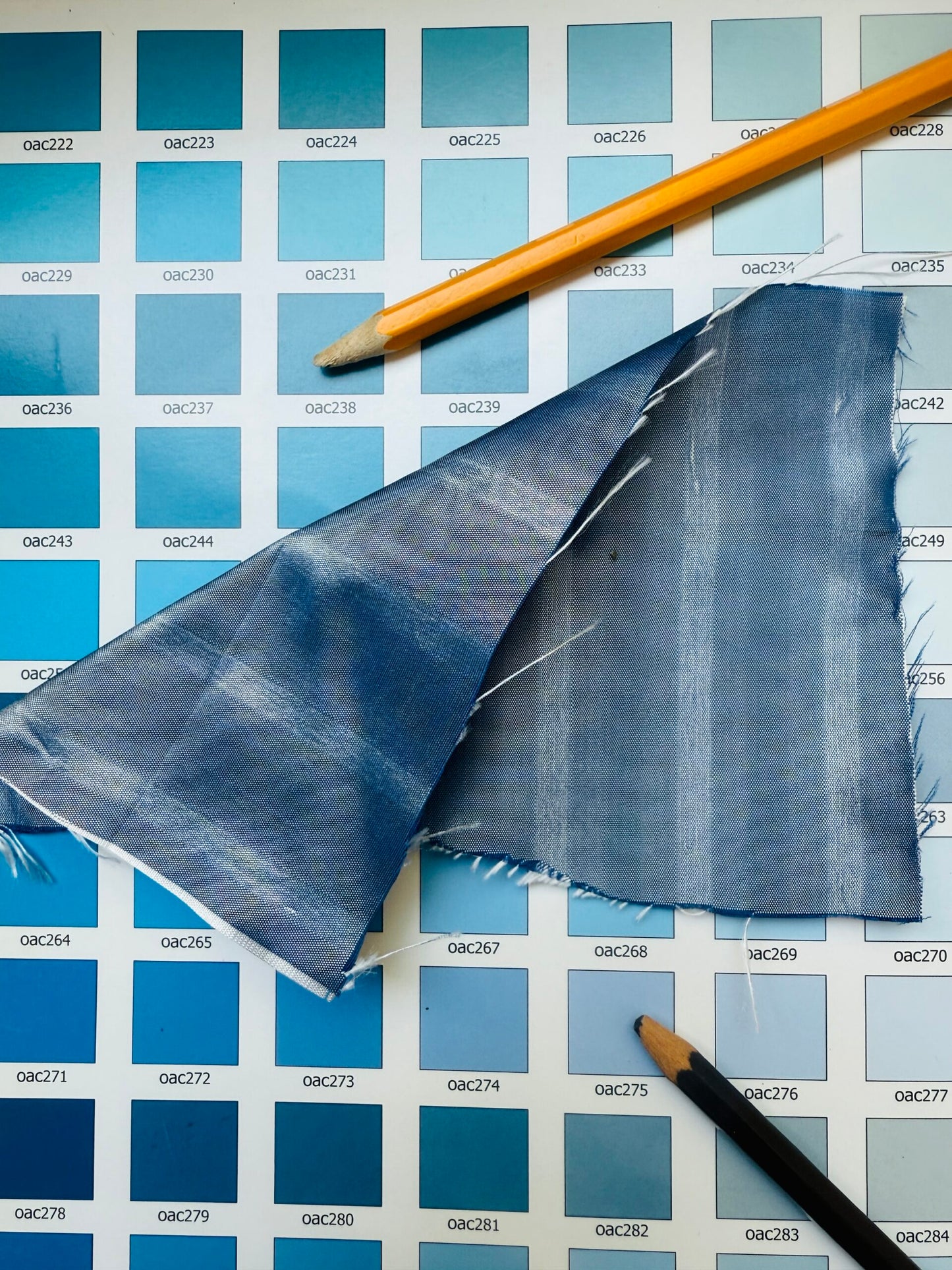 by yard Scalamandre Shimmer Silk 100% Silk Taffeta Blue Grey Cream White Silk Taffeta Stripe MSRP USD192/y