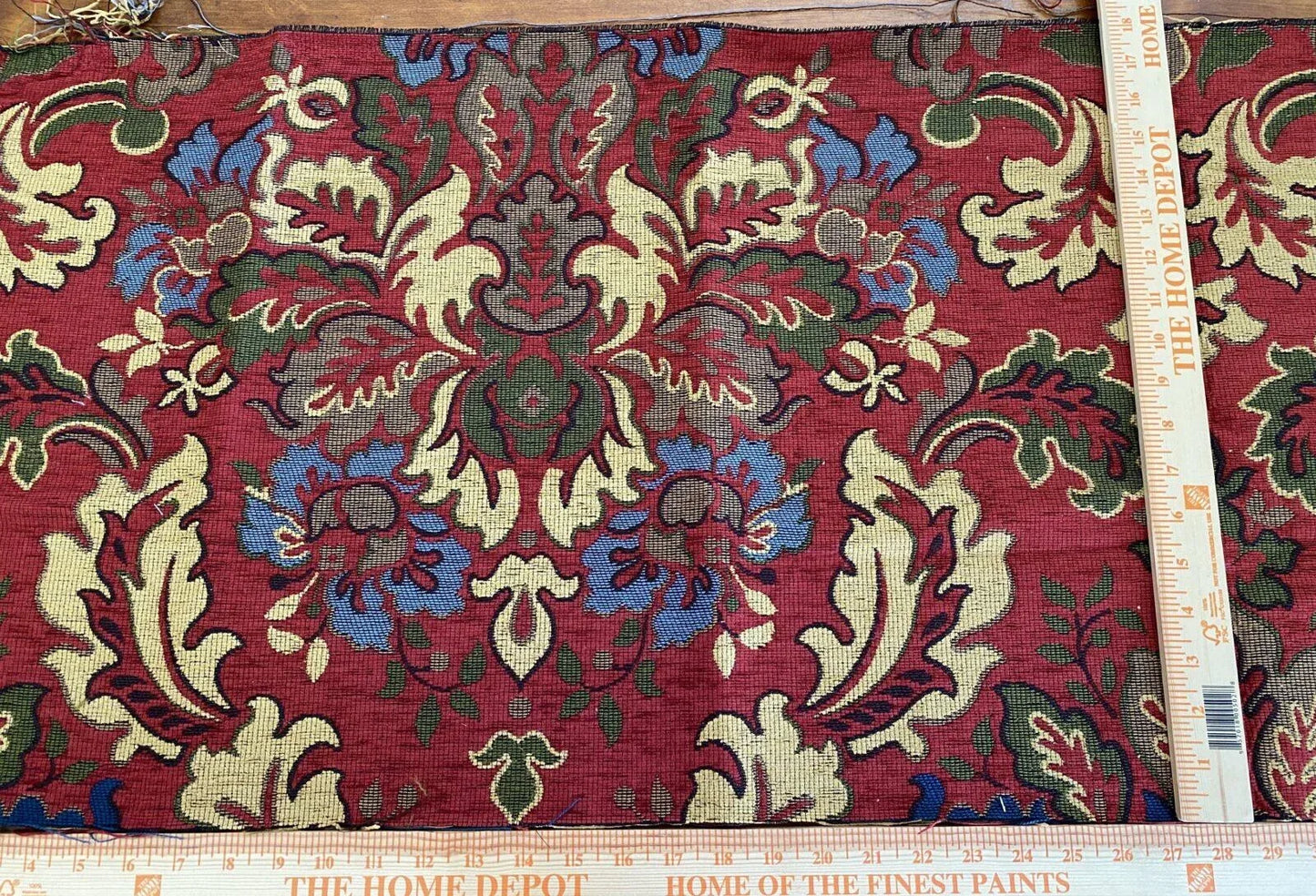 0.5y Scalamandre Novaro Tapestry Wool Multi Red Thick MSRP USD 596Y