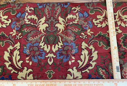 0.5y Scalamandre Novaro Tapestry Wool Multi Red Thick MSRP USD 596Y