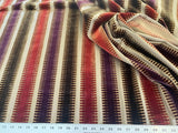 2.35yds Scalamandre Colony Indianapolis Silk Velvet Cut Velvet Burnt Raspberry Red Purple Brown Chocolate MSRP USD 830/Y