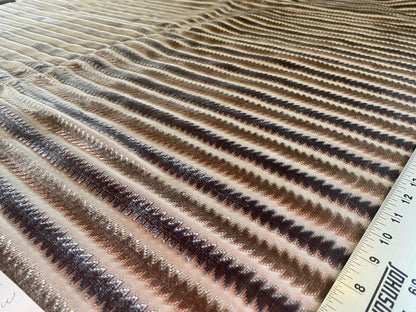 Scalamandre La Foltiere Cut Velvet In Wheat Grey 2.35yd Panel MSRP USD 284/Y