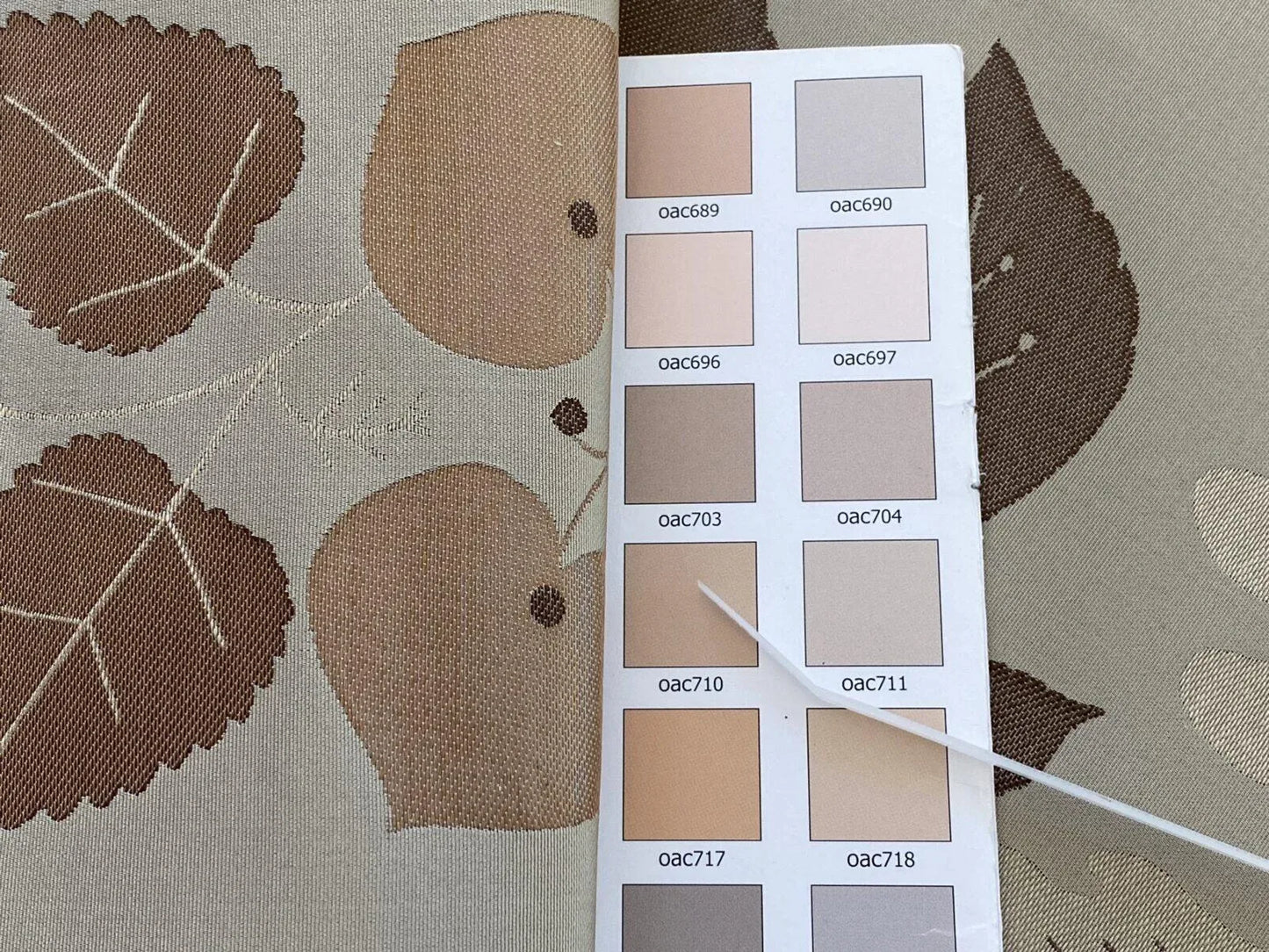 By Yd Lee Jofa Mulberry Home Woodland Antique Gold Silk Lampas Foliage forest Birch Oak Elm William Morris MSRP USD 288/y