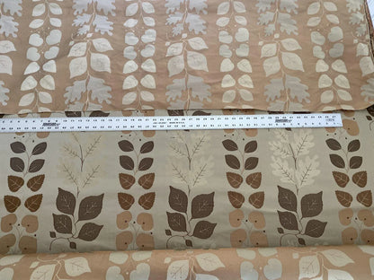 By Yd Lee Jofa Mulberry Home Woodland Antique Gold Silk Lampas Foliage forest Birch Oak Elm William Morris MSRP USD 288/y