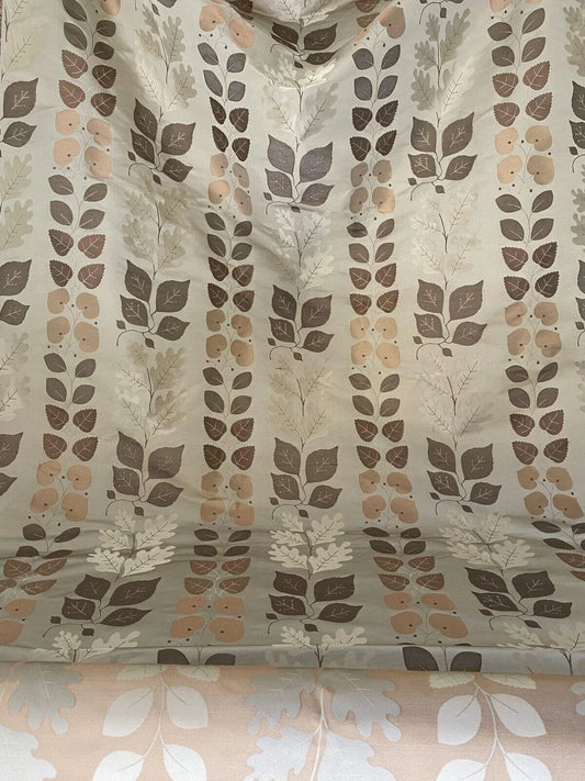 By Yd Lee Jofa Mulberry Home Woodland Antique Gold Silk Lampas Foliage forest Birch Oak Elm William Morris MSRP USD 288/y