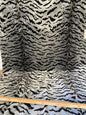 2yd15” Scalamandre Tigre Velvet Silver &amp; Black MSRP USD 756/Y