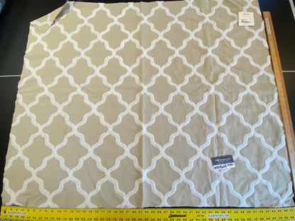 5 Berkbox54 1.1Yx47" Scalamandre Astley Boulce  Embroidery Beige MSRP USD 338/Y