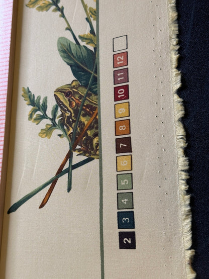 By Yard Scalamandre Old World Weavers Felce Cotton Fern *Yellow* Frog Turtle Dragonfly Frog Newt MSRP USD 276/Y