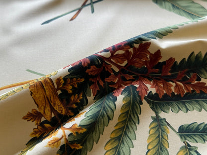 By Yard Scalamandre Old World Weavers Felce Cotton Fern *Yellow* Frog Turtle Dragonfly Frog Newt MSRP USD 276/Y