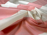Scalamandre Riviera Stripe Nice Pink Beige / Natural Silk and Wool MSRP USD364/Y