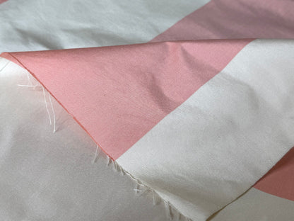 Scalamandre Riviera Stripe Nice Pink Beige / Natural Silk and Wool MSRP USD364/Y
