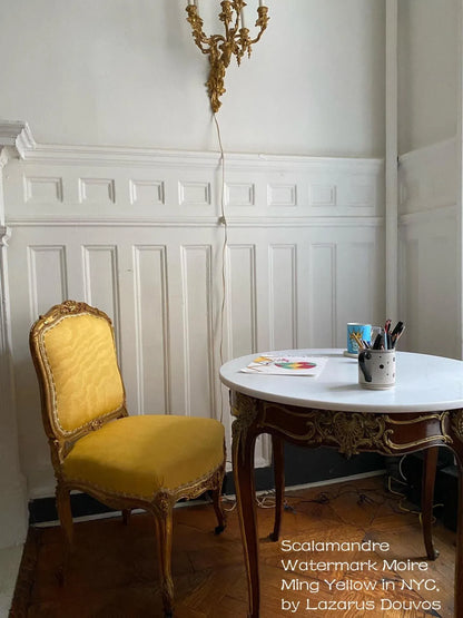 Bty Scalamandre Watermark Moire in Peony Pale Pink Brilliant Sophistication MSRP USD 199/Y