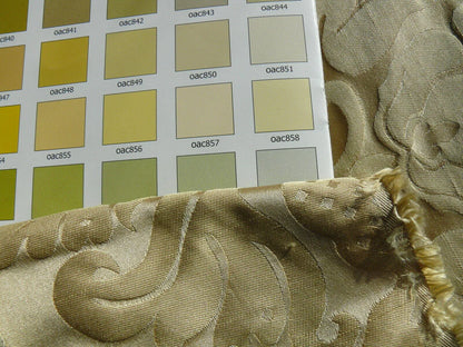 RESERVED.  Scalamandre Old World Weavers Love Bird Light Gold Silk Damask MSRP USD 664/Y #1314