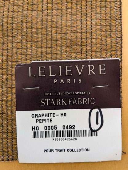 4 EV36 Lelievre Paris Graphite Ho Pepite Cotton Brown Small Scale Texture Solid 27"x27"