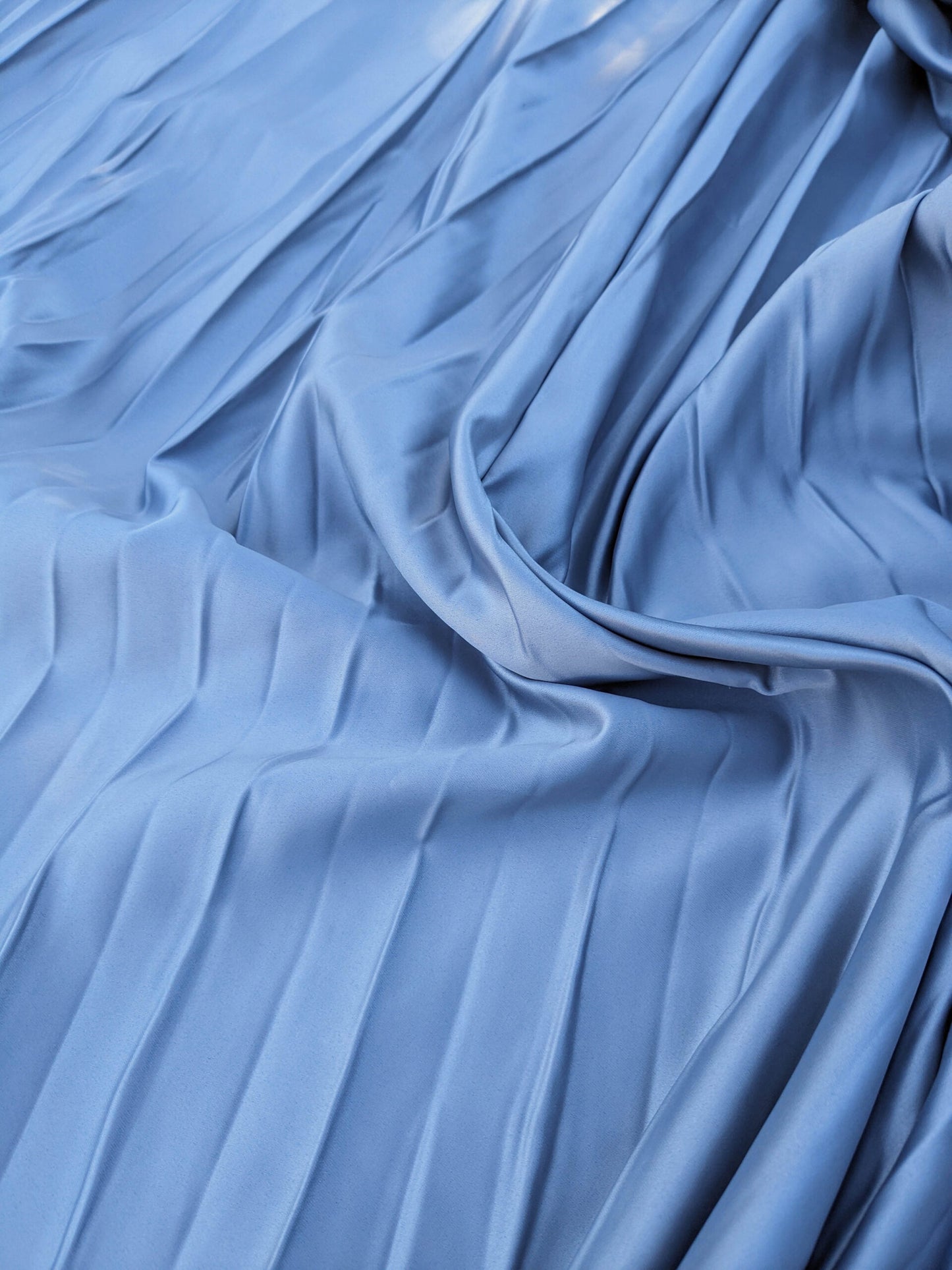 33 EV35 Length 2.5y Christian Fischbacher Atlas Plisse Steel Gray Viscose Plain MSRP USD300+/y