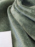 Mohair & Silk Velvet Seaweed Texture In Forest Green Heavy Duty - By the Yard
