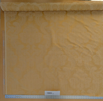 Bach Piano Salon Damask Renaissance Cotton Fabric - Gold - By The Yard