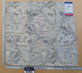 72 EV50 27" x 26"Scalamandre Square Old World Weavers Allegra Lampas Iii Silver Patina MSRP USD 796/yard