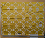 6 EV39 Scalamandre Circle Fret Forsythia White Jacquard Fretwork Lattice MSRP USD264/y 1.2y