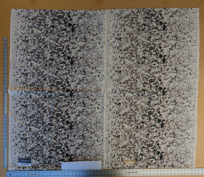 15 EV44 1.2yd x 53"w  Scalamandre Abstract Brushed Black and White Viscose Embroidery Texture