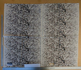 15 EV44 1.2yd x 53"w  Scalamandre Abstract Brushed Black and White Viscose Embroidery Texture