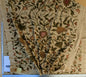 11 EV44 3.2yd x 52"w Scalamandre Old World Weavers Floribunda on Vintage Floral Botanical Tree Foliage Brown Green Red on Vintage Beige Embroidery Historical