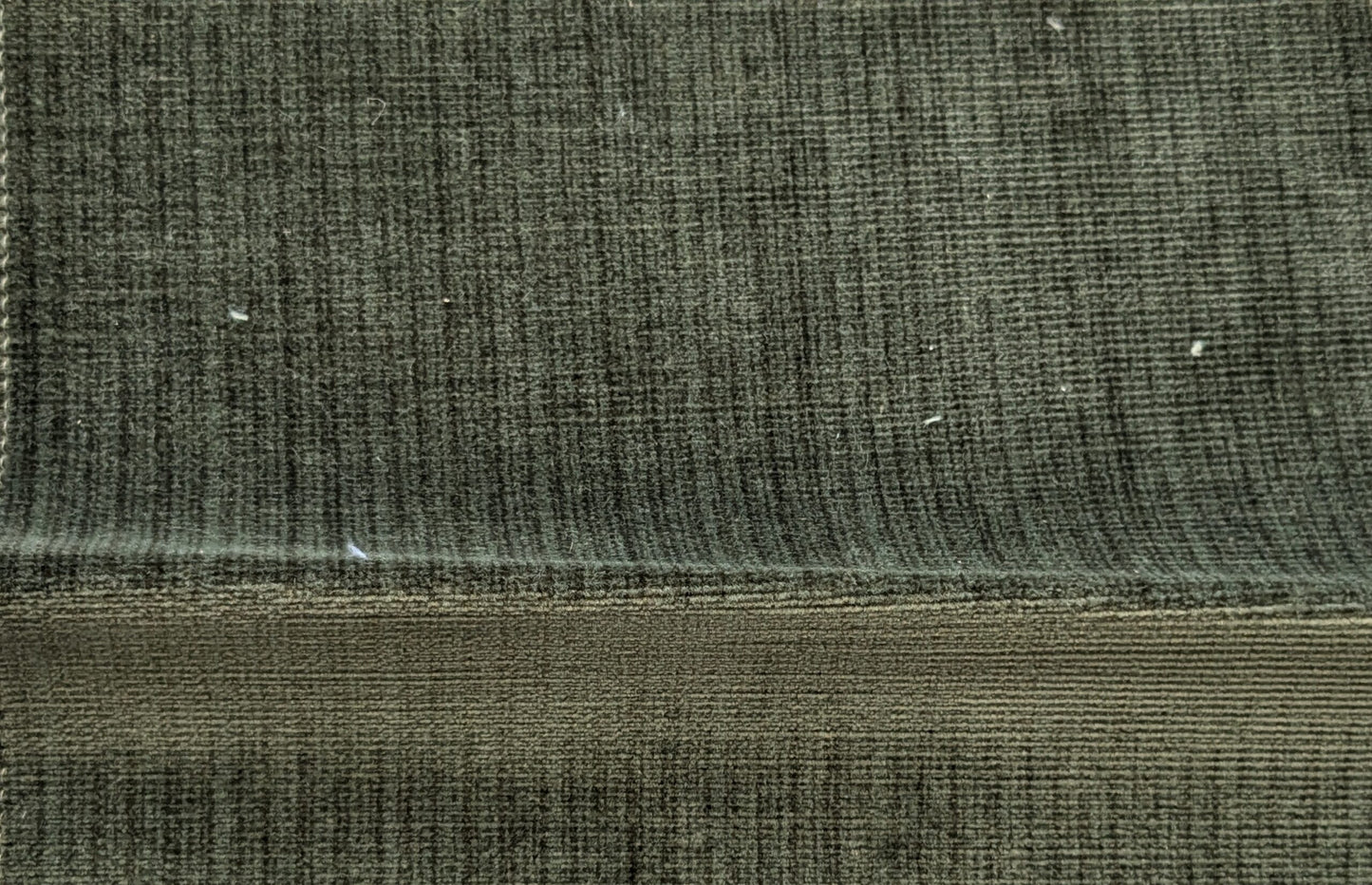 Scalamandre Strie Amboise Olive Green Velvet Cotton Old World Weavers Cotton Velvet MSRP USD 208/Yd