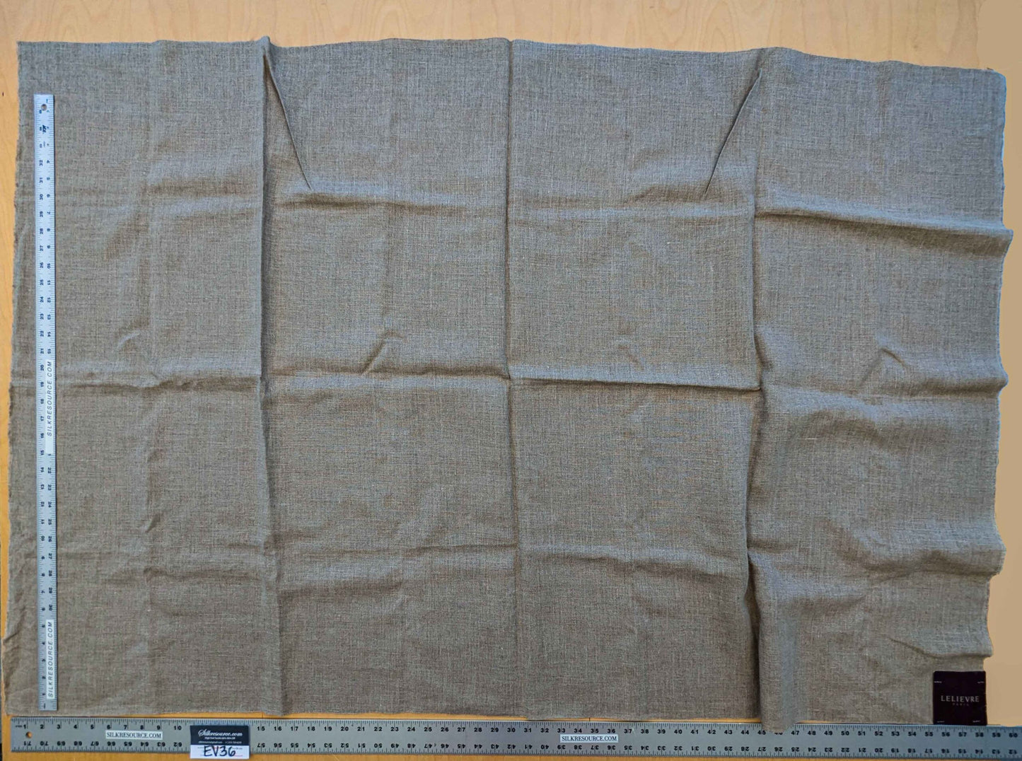 16 EV36  Scalamandre Cotton Gray Solid Classy 1.1yd x 58"W