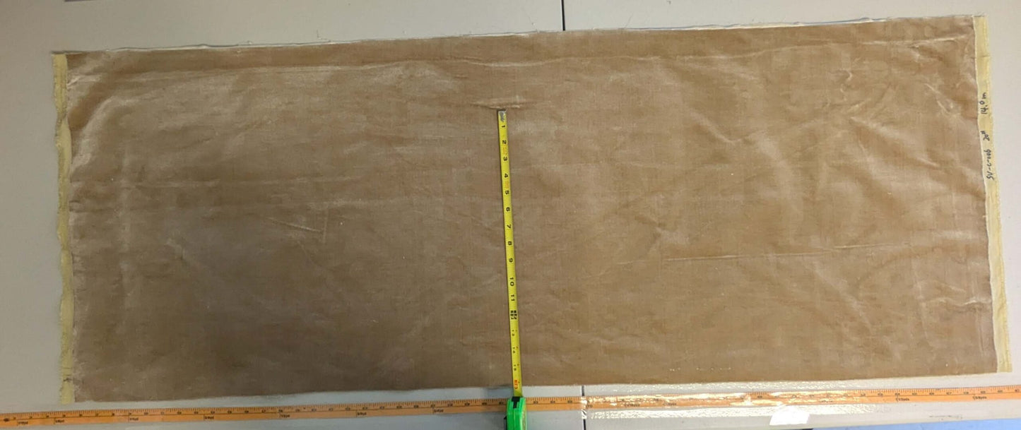 Queen's Silk Velvet Golden Moleskin Gold Brown Radiance Highest Quality Heavy 39,000+ martindale MSRP USD 728/Yard