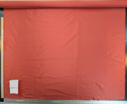 Scalamandre Dynasty Taffeta Coral Solid Heavy Silk - Pink Rose Orange - By The Yard