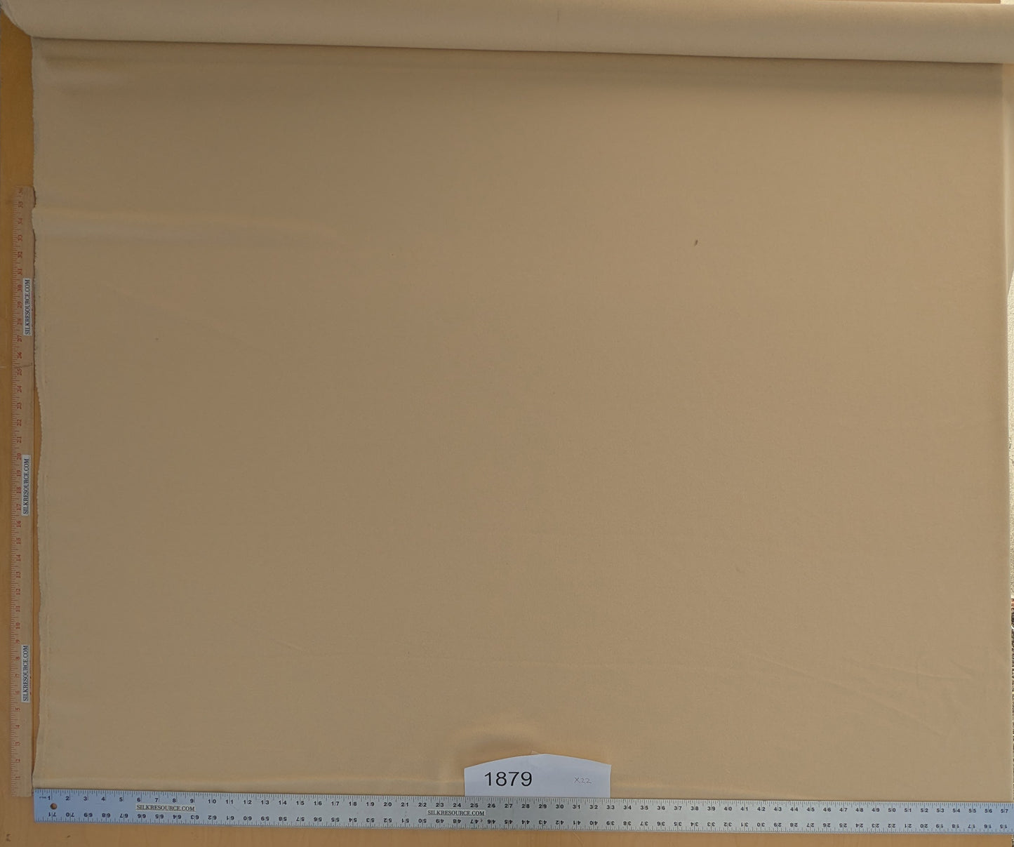 Mongolian steppe Wool Cashmere Blend Muted Fabric- Gold Sunray Yellow - By The Yard