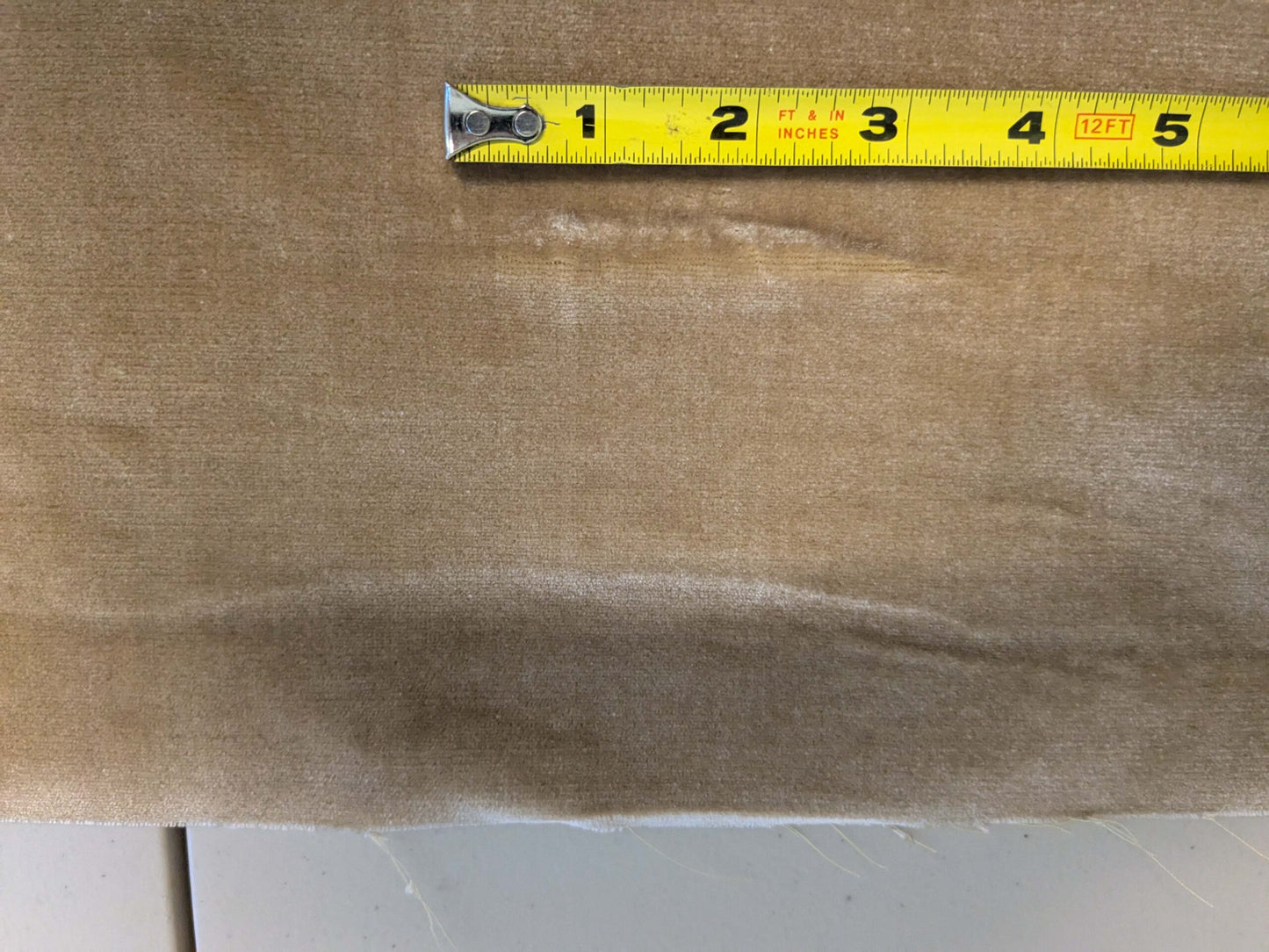 Queen's Silk Velvet Golden Moleskin Gold Brown Radiance Highest Quality Heavy 39,000+ martindale MSRP USD 728/Yard