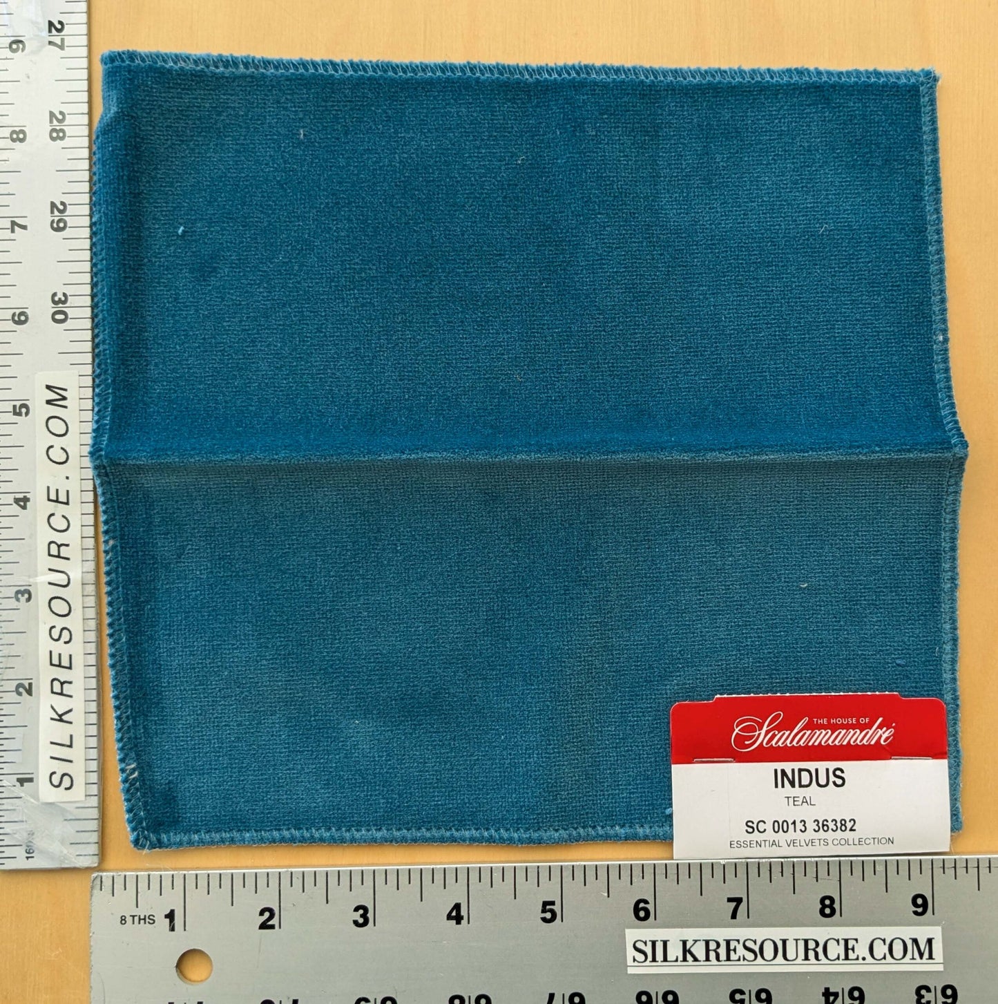 Special Order Scalamandre Indus Teal Blue Green Plain Solid Cotton MSRP USD 240/y