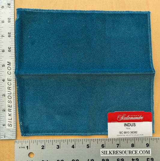 Special Order Scalamandre Indus Teal Blue Green Plain Solid Cotton MSRP USD 240/y