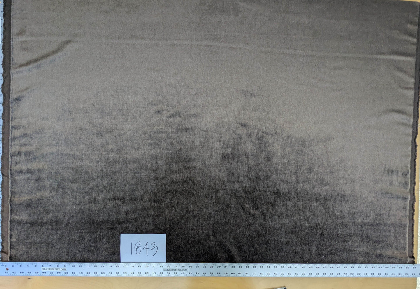 Hedy Silk and Mohair Ultimate Lux Velvet Hollywood Regency in Brown Mushroom MSRP $1000 + USD