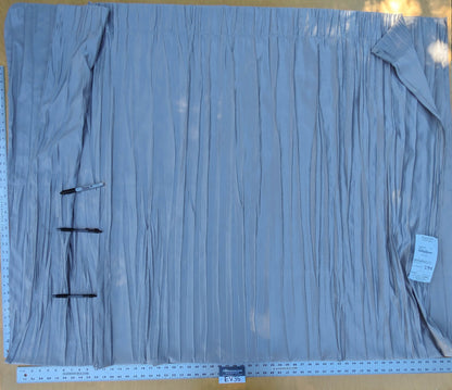 33 EV35 Length 2.5y Christian Fischbacher Atlas Plisse Steel Gray Viscose Plain MSRP USD300+/y