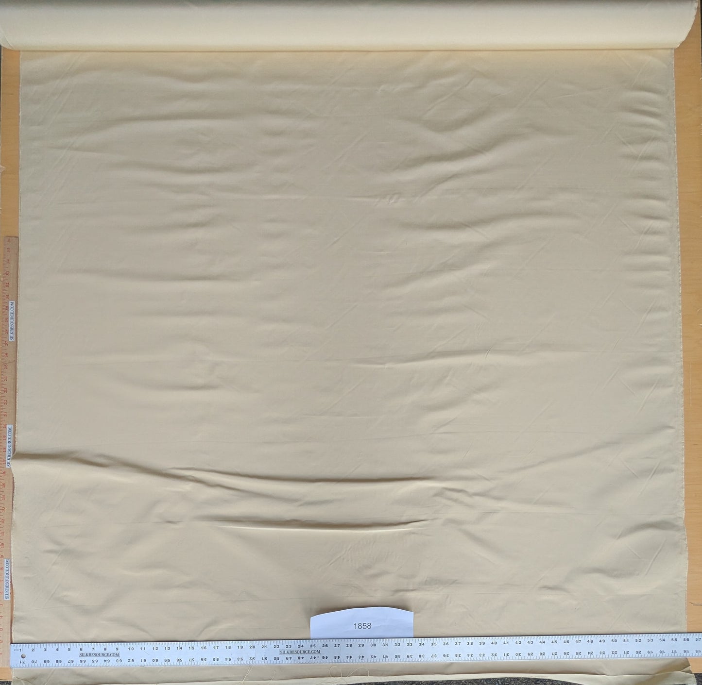 Corringham Soft Primrose Thick Crisp Silk Faille High End Fabric - Ivory - By The Yard