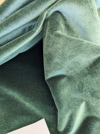 4.5yds King's Silk Velvet Deep Pine Green Radiance Highest Quality Heavy 39,000+ martindale MSRP USD 728/Yard