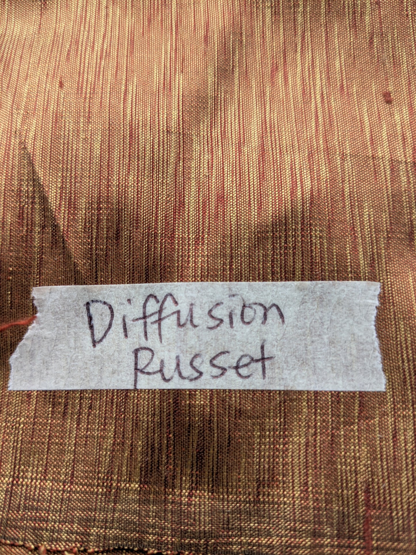 Scalamandre  Hinson   Diffusion Taffeta Russet Red Gold Silk Solid Texture MSRP USD294/y