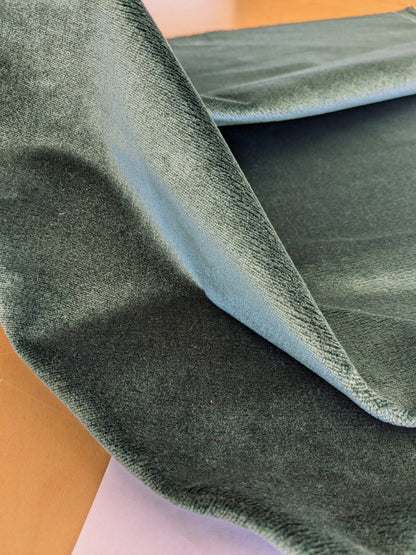 King's Silk Velvet Deep Pine Green Radiance Highest Quality Heavy 39,000+ martindale MSRP USD 728/Yard