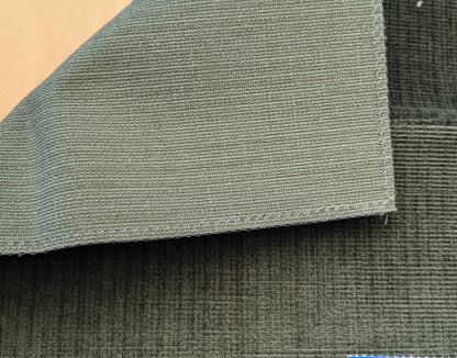 Scalamandre Strie Amboise Olive Green Velvet Cotton Old World Weavers Cotton Velvet MSRP USD 208/Yd