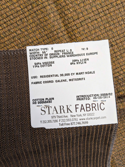 4 EV36 Lelievre Paris Graphite Ho Pepite Cotton Brown Small Scale Texture Solid 27"x27"