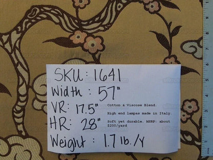 by yard High End Asian Cloud Cherry Lampas Blend THICK GORGEOUS MSRP USD 200/Y