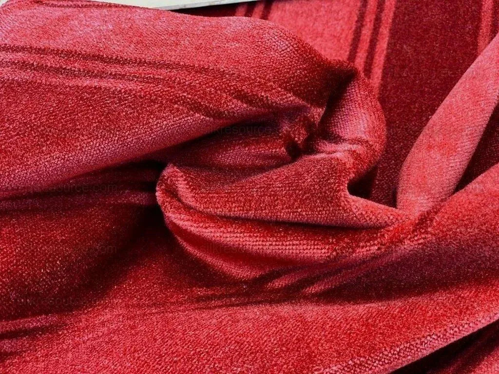 ***sold Out***lee Jofa Westminster Stripe Mohair Silk Velvet Garnet Red Heavy MSRP USD 348/Y